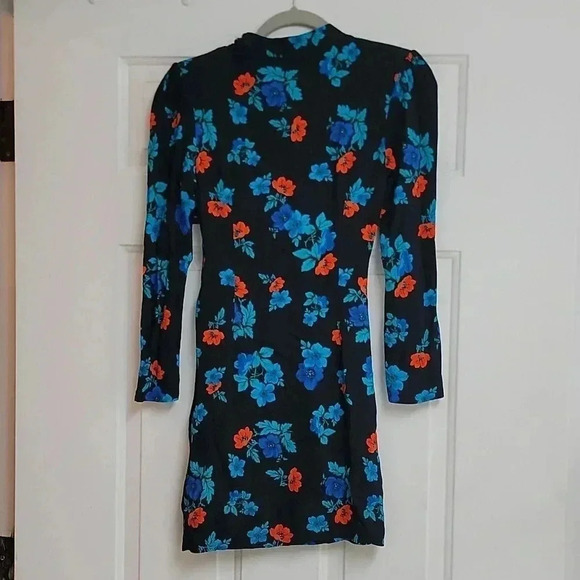 Maje Ripita Black Floral Print Dress - Picture 6 of 13